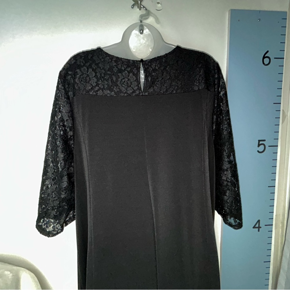 Catherines Black Lace Maxi Dress‎ 2X 22/24W - Picture 6 of 14